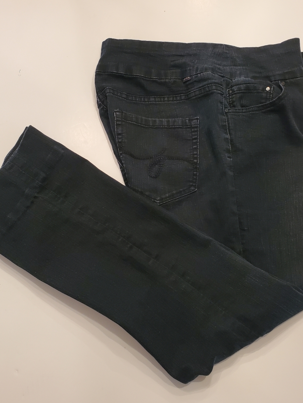 Jag - Boot Leg - Jeans: Dark Wash Perfection Sz. 12